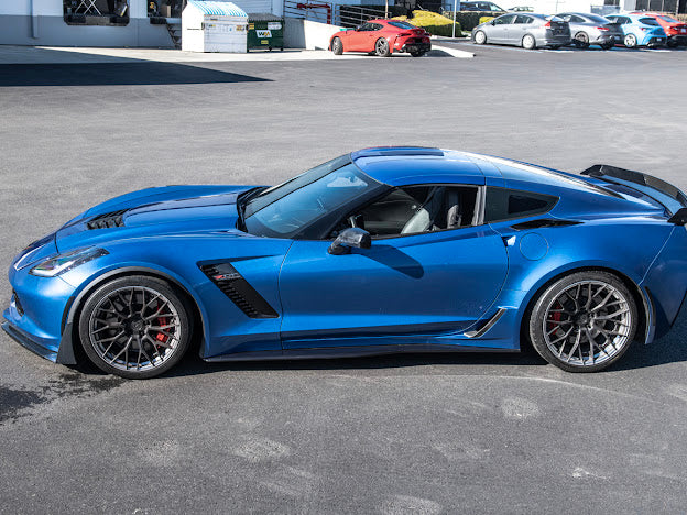 2014-2019 Corvette C7 Z06/ ZR1 CARBON FIBER Side Rocker Panels Brake Scoop Vents (PAIR)